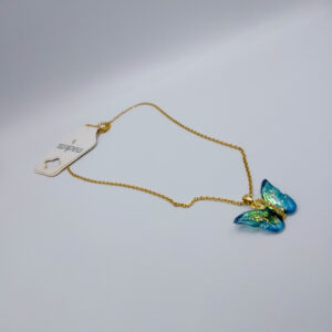 Blue Butterfly Necklace