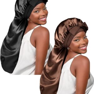 Long Braids Satin Bonnet